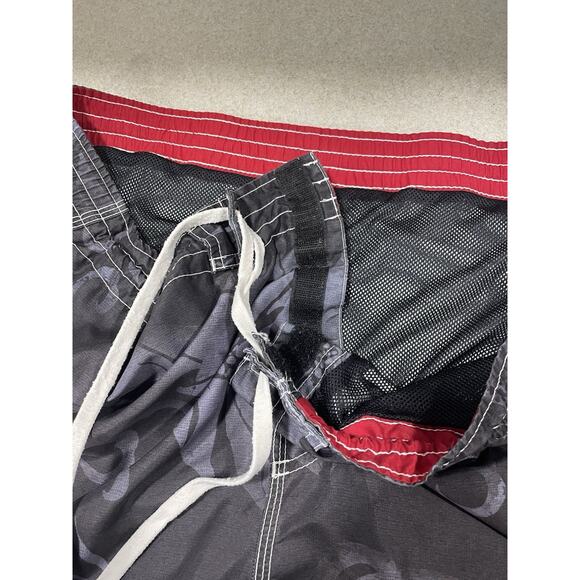 Speedo Men’s Swim Trunks Size 40” Waist 10”Inseam Black & Gray Liner -Hawaiian - Picture 7 of 10